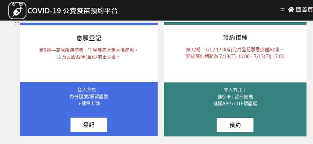 今開放50歲以下登記接種意願 還可以選疫苗