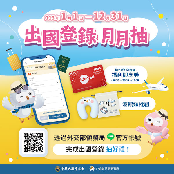旅遊補助來了！出國前多做一件事，就能抽5千元獎金
